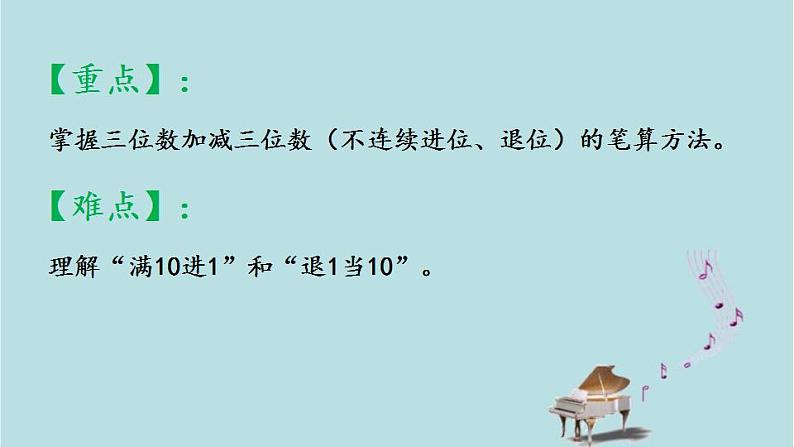 2021-2022学年青岛版数学二年级下册 四 勤劳的小蜜蜂 万以内的加减法 信息窗三（万以内的加减法（一次进位、一次退位）的笔算） 课件第3页