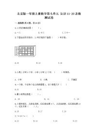 北京版一年级上册七 认识11～20各数复习练习题