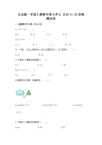 北京版一年级上册七 认识11～20各数当堂检测题