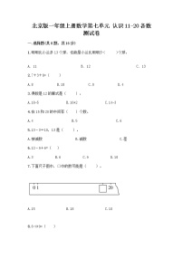 小学数学北京版一年级上册七 认识11～20各数精练