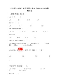 小学数学七 认识11～20各数课时练习