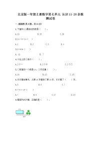 北京版一年级上册七 认识11～20各数课堂检测