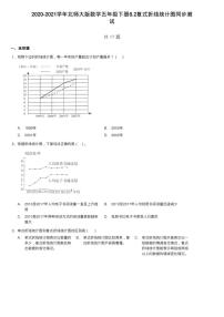 北师大版五年级下册复式折线统计图习题