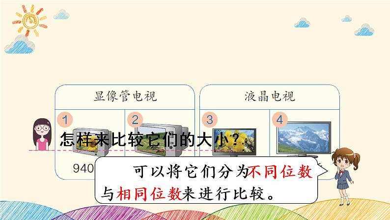 人教版数学二年级下册 7 万以内数的认识 第8课时 万以内数的大小比较-课件04