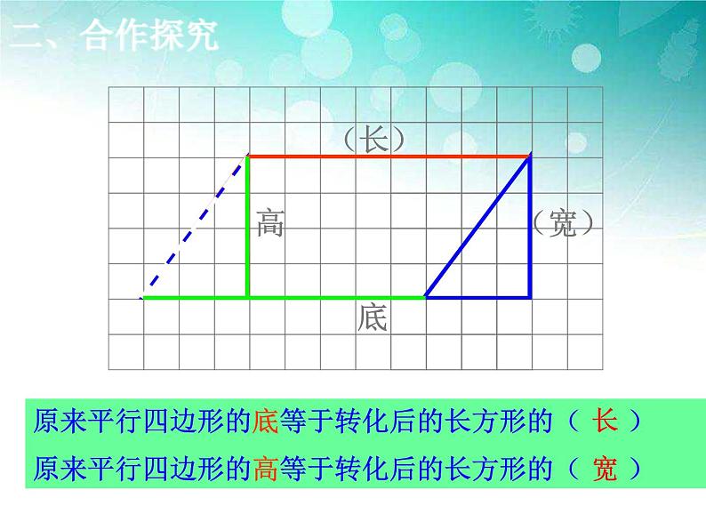 小学数学青岛版五四制四年级下册 2.1平行四边形的面积 课件08