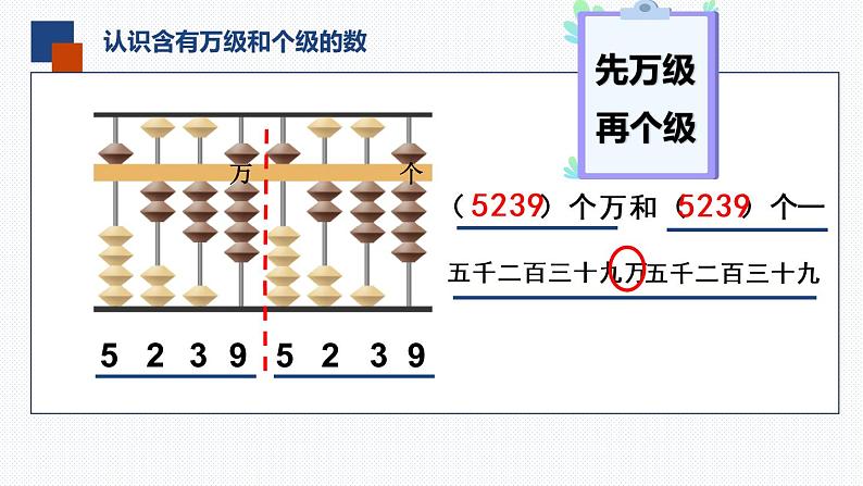 四年级下册数学课件  认识含有万级和个级的数   苏教版第6页