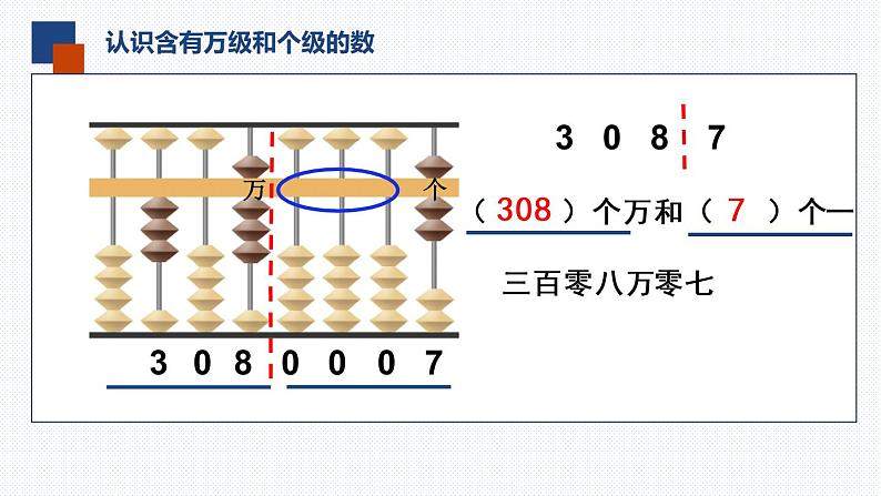 四年级下册数学课件  认识含有万级和个级的数   苏教版第8页