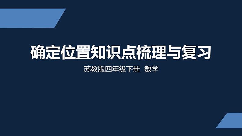 四年级下册数学课件-第八单元知识点梳理与复习 苏教版 （共15张PPT）第1页