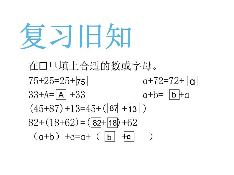 四年级数学下册课件-6乘法交换律和结合律及有关的简便计算-苏教版第2页