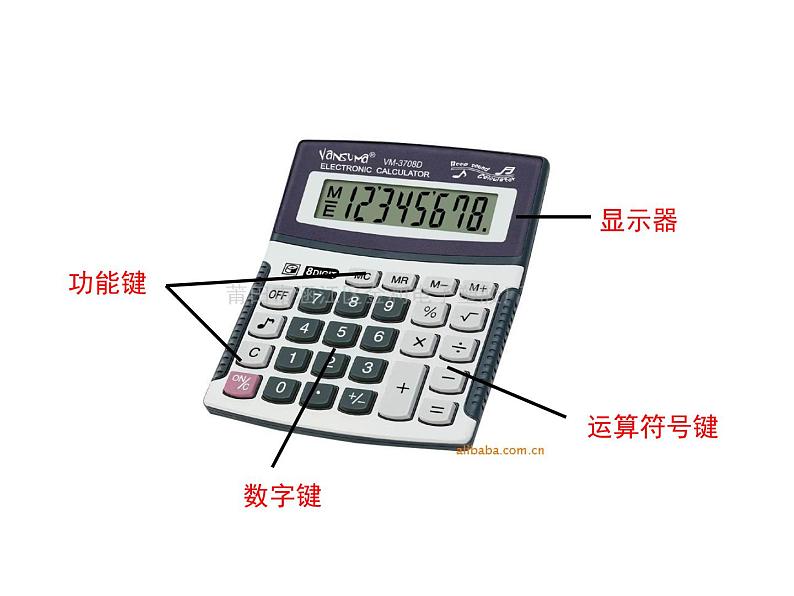 四年级数学下册课件-4.1认识计算器及其计算方法 -苏教版04