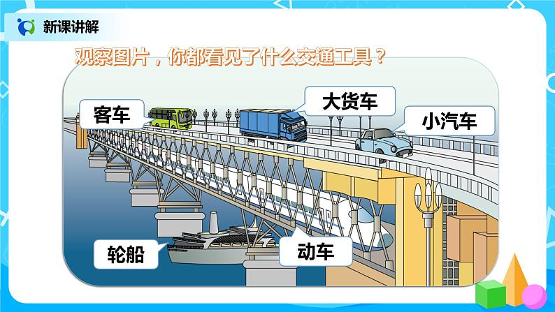 人教数学一年级上册2.1《上、下、前、后   》课件第6页