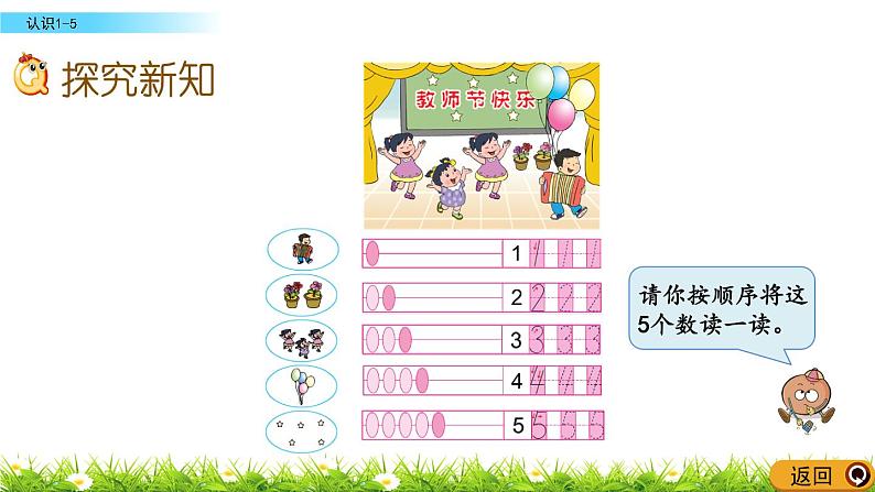 2022年苏教版一年级上册数学第五单元5.1 认识1-5 课件+教案+学案+课时练习+素材08