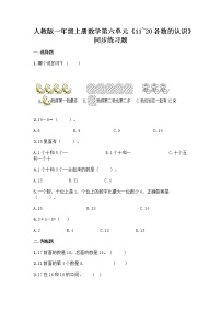 数学6 11～20各数的认识课后作业题