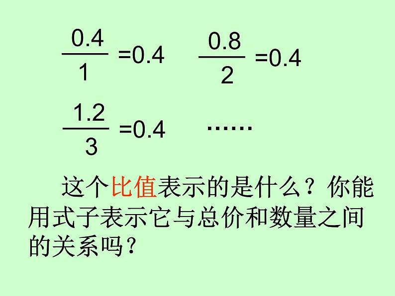 六年级下册数学课件   《正比例的意义》 苏教版  14张第7页