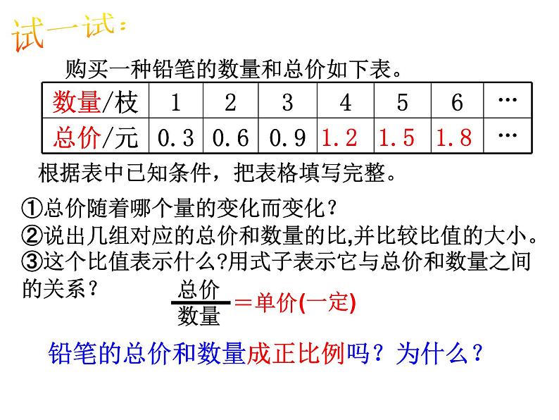 六年级下册数学课件-6.1 正比例的意义丨苏教版 (共19张PPT)第5页