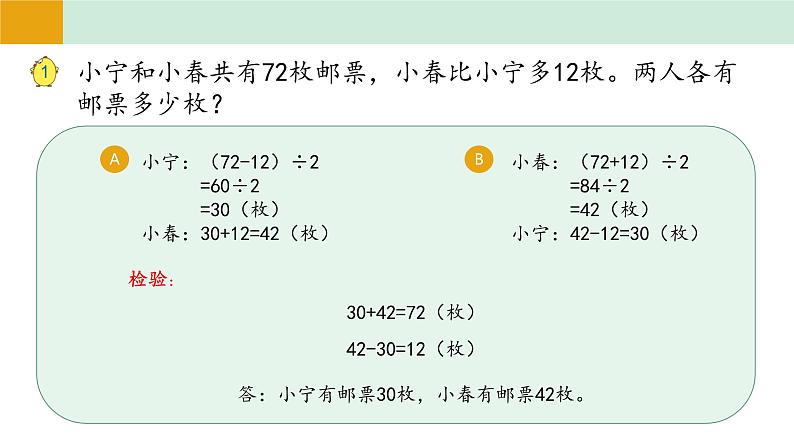 苏教版四年级下册《用画图的策略解决问题》课件07