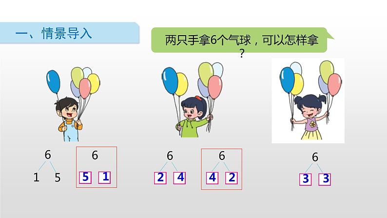 苏教版一年级上册数学第七单元课件,6,7的分与合第5页