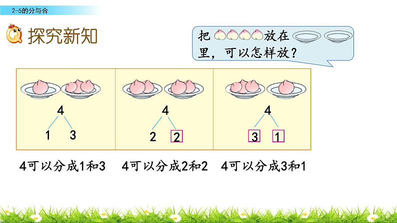 苏教版一年级上册数学第七单元课件,2-5各数的分与合第3页