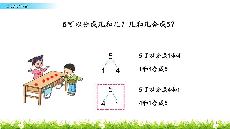 苏教版一年级上册数学第七单元课件,2-5各数的分与合第6页