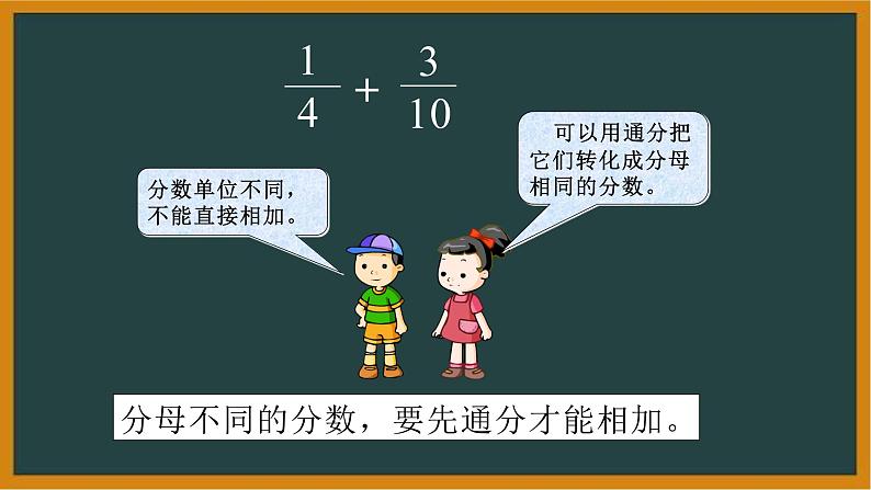 五年级数学下册课件-6.2 异分母分数加、减法31-人教版（16张PPT）第7页