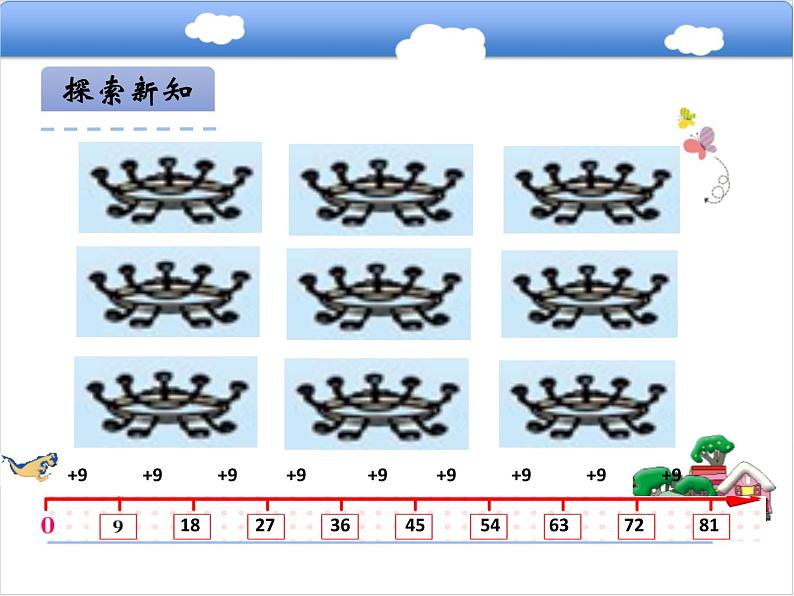 数学二年级上冀教版7.3 9的乘法口诀PPT课件07