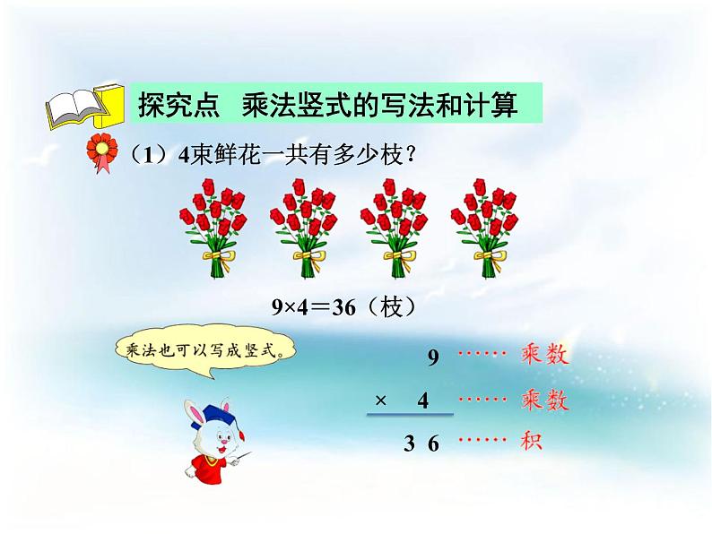 数学二年级上冀教版7列竖式计算乘法PPT课件第4页
