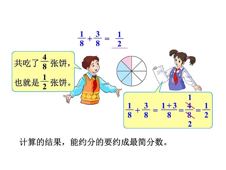 五年级数学下册课件-6.1  同分母分数加减法（18）-人教版06