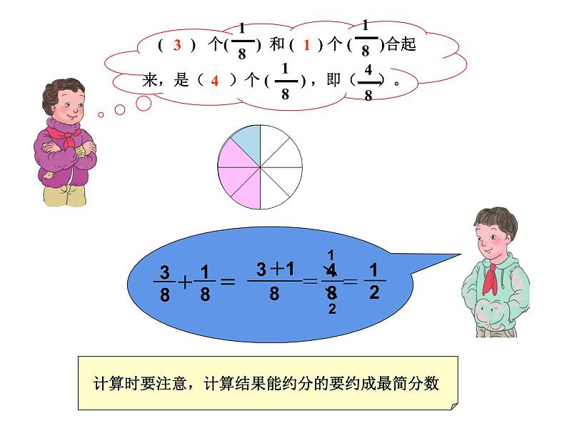 五年级数学下册课件-6.1  同分母分数加法  人教版（共17张PPT）第7页