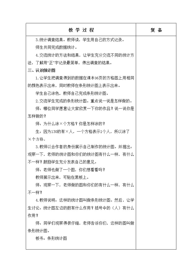 第十一单元 条形统计图 教学设计第3页