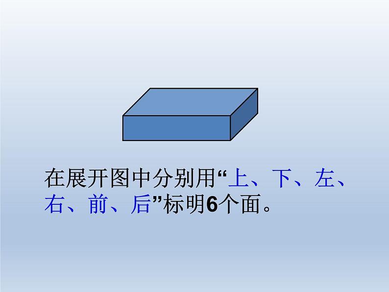 五年级下册数学课件 1.1 长方体和正方体表面积 北京版 (PPT共24张）第6页