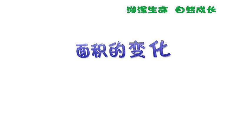 苏教版 六年级数学下册 课件 面积的变化第1页