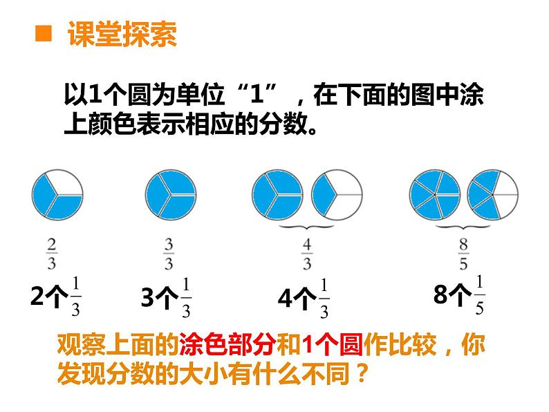 五年级下册数学课件-2.3 真分数、假分数  ︳西师大版第7页