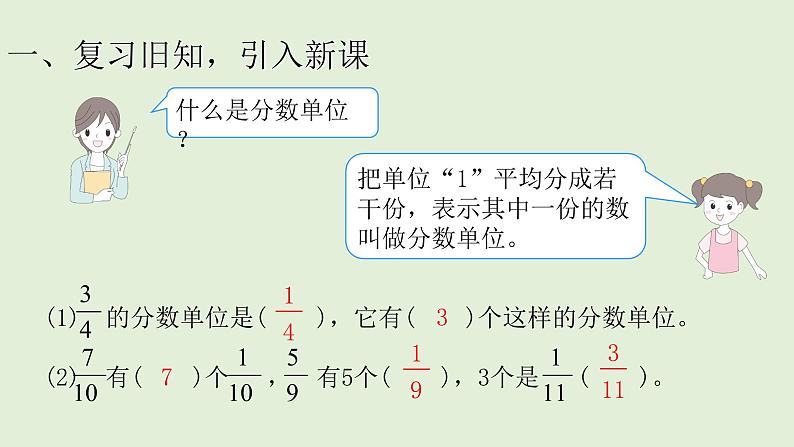 五年级下册数学课件-同分母、异分母分数加、减法-人教版（24张PPT)第2页