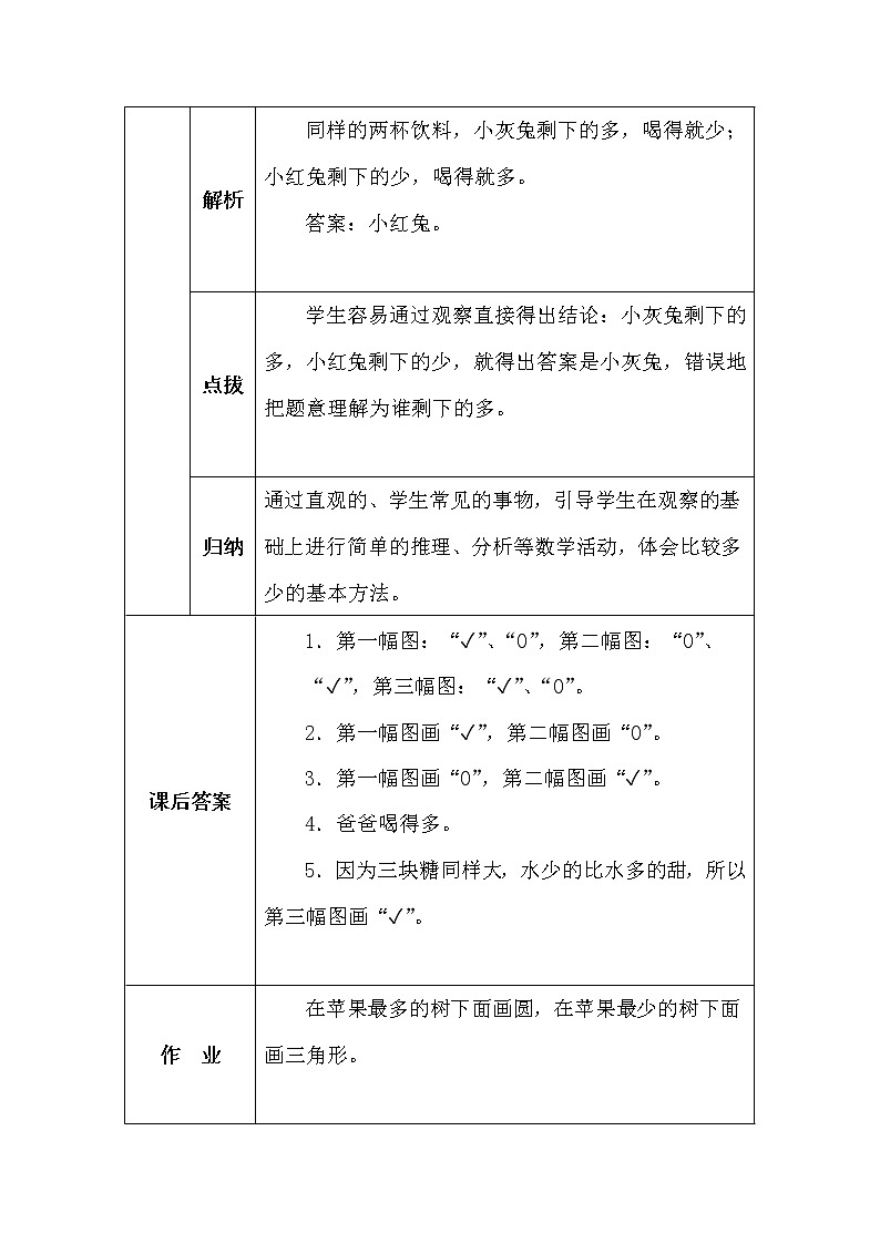 北师大版一年数学上册第二单元过生日学案02
