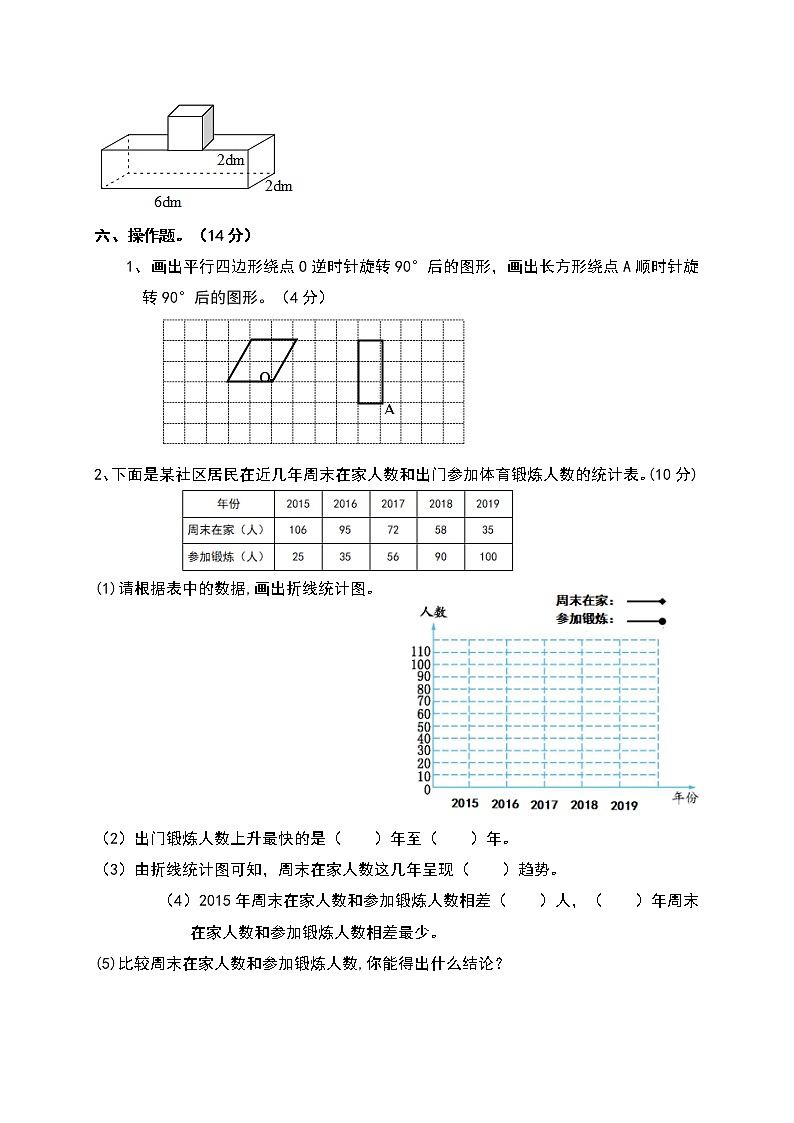 2022年人教版五年级下册数学期末测试卷（含答案）第3页