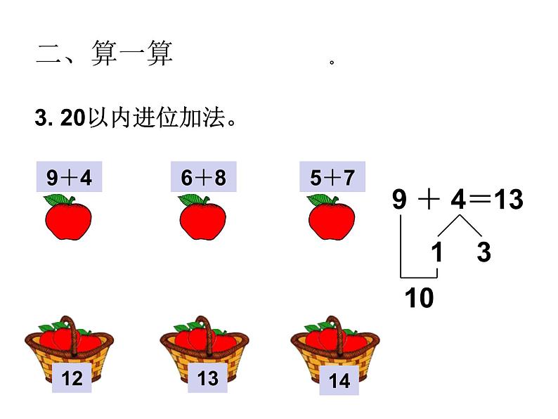 一年级数学上册课件-9.  总复习（4）-人教版(共14 张ppt)07