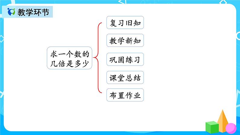 人教版数学三年级上册第五单元第三课时《求一个数的几倍是多少》课件+教案+同步练习（含答案）02