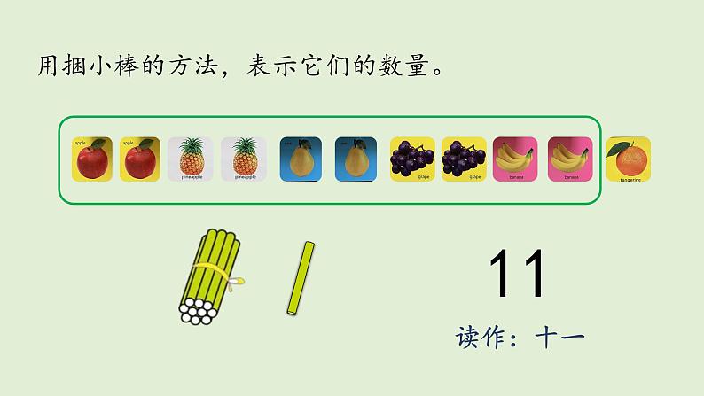 人教版小学数学一年级上册6.1 11~20各数的认识——1、2 课件08