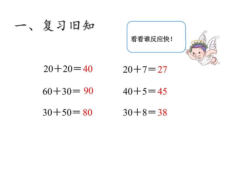 一年级数学下册教学课件-6.2 两位数加一位数、整十数17-人教版(共14张ppt)第2页