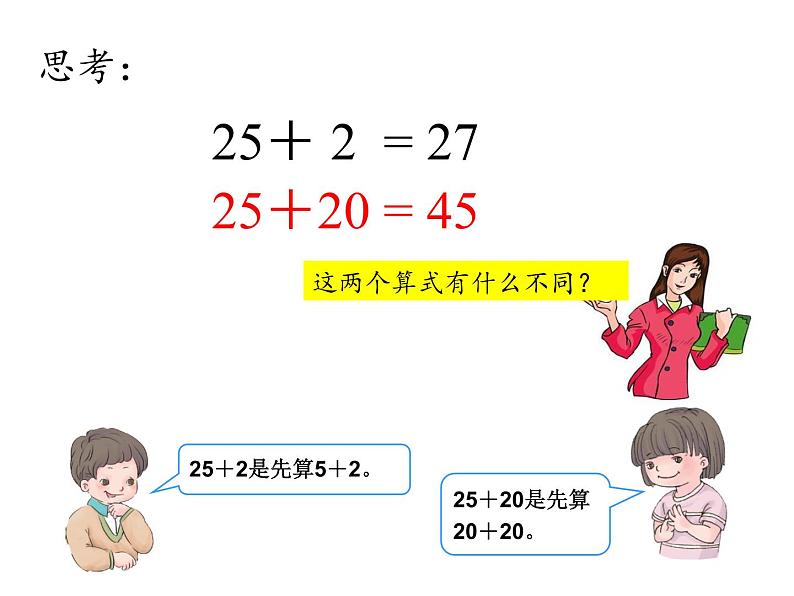 一年级数学下册教学课件-6.2 两位数加一位数、整十数17-人教版(共14张ppt)第6页