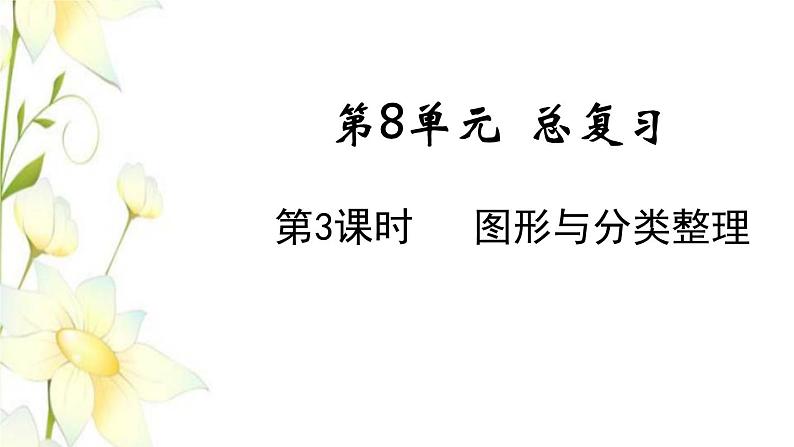 新人教版一年级数学下册第8单元总复习第3课时图形与分类整理教学课件新人教版01