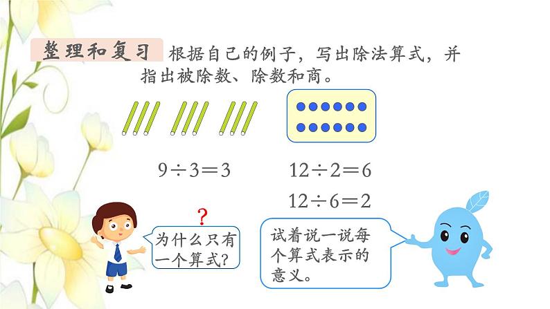 新人教版二年级数学下册第2单元表内除法一第13课时整理和复习教学课件04