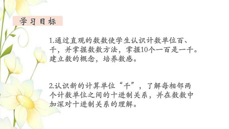 新人教版二年级数学下册第7单元万以内数的认识第1课时1000以内数的认识教学课件02