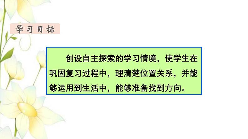 新人教版三年级数学下册第九单元总复习第5课时位置与方向教学课件02