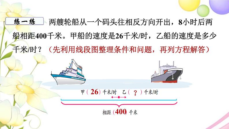 苏教版五年级数学下册第一单元简易方程第9课时列方程解决实际问题4教学课件06