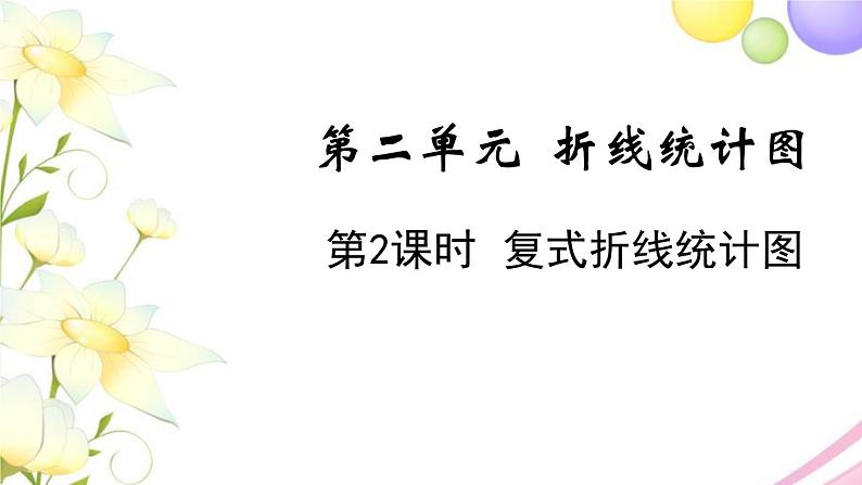 苏教版五年级数学下册第二单元折线统计图第2课时复式折线统计图教学课件第1页