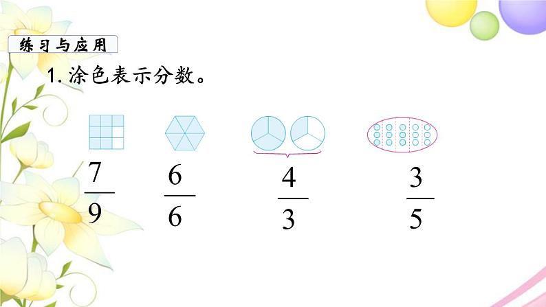 苏教版五年级数学下册第四单元分数的意义和性质第11课时整理与练习1教学课件第8页