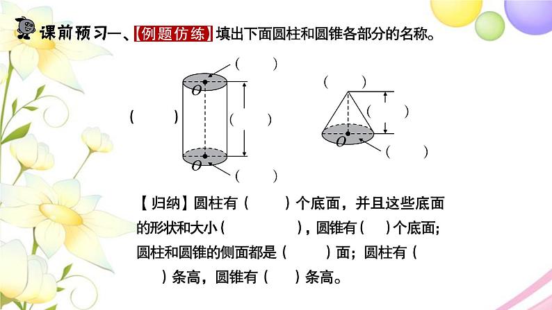 苏教版六年级数学下册第二单元圆柱和圆锥第1课时圆柱和圆锥的认识习题课件02