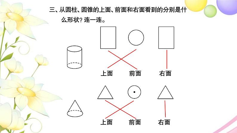 苏教版六年级数学下册第二单元圆柱和圆锥第1课时圆柱和圆锥的认识习题课件04