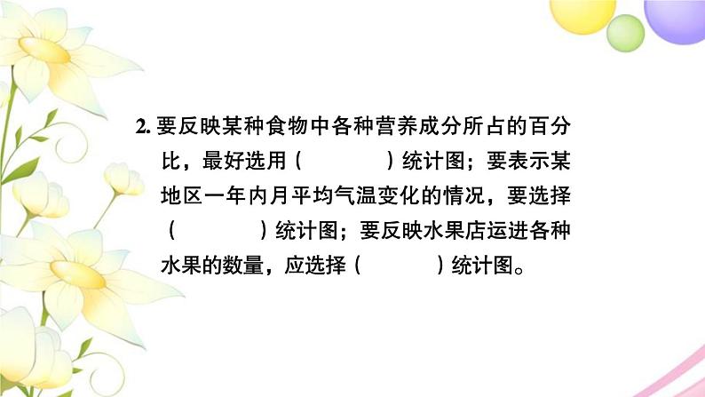 苏教版六年级数学下册第七单元总复习3统计与可能性第1课时统计1习题课件04